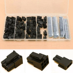 400x Terminal Crimp Pin Connector + 50pcs 5557 8 (6+2) Pin ATX EPS PCI Q1V5 A6V7 - Afbeelding 1 van 8
