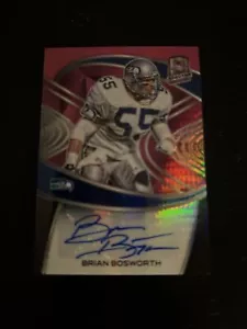 2021 Panini Spectra Signatures Neon Pink - Brian Bosworth 4/4 - eBay 1/1 - Bild 1 von 2