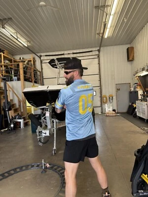 CAMISETA VINTAGE RARA FUBU AZUL CLARO Pretty Fly For A White Guy Foto 1 de 3