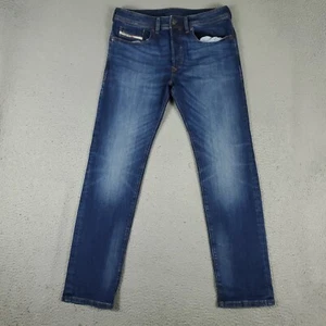 Diesel Jeans Herren Größe 30 x 31 blau Knopfleiste gerade Passform Denim Hose - Bild 1 von 11