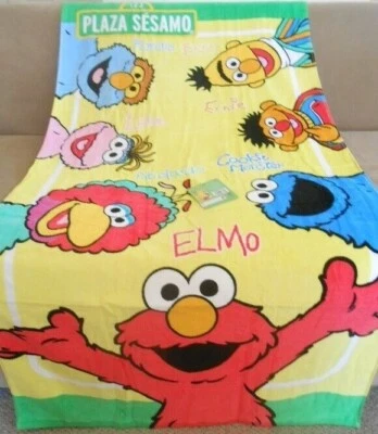 Nueva toalla de regalo Sesame Street Elmo Amigos Lola Bert Ernie baño grande playa piscina Foto 1 de 3