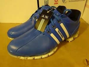 Adidas Blue / White Tour 360 ATV Leather Golf Shoes Mens Size 8.5 - New 672667 - Picture 1 of 17