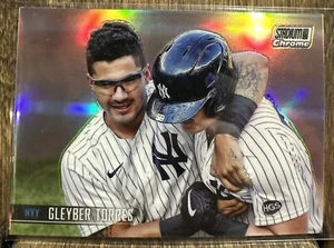 2021 Topps Stadium Club Chrome Refractor #213 Gleyber Torres New York Yankees⚡️ - Picture 1 of 2