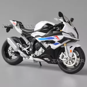 Replica modello moto pressofuso scala 1:12 BMW S1000RR con suono e luce - Foto 1 di 10