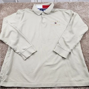 Tommy Hilfiger Shirt Long Sleeve Size XL Tan Preppy Designer - Picture 1 of 5