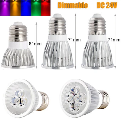 Yellow Green Purple Light Dimmable LED Spotlight Bulbs MR16 GU10 GU5.3 Lamps 24V - Image 1 of 4