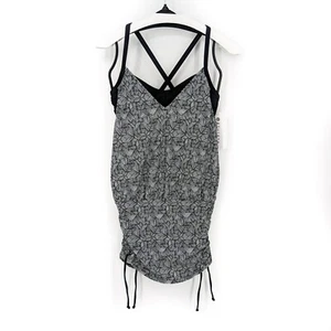 Camiseta de natación Tankini estampada lateral negra blanca para mujer Athleta Laguna talla 32B/C - Imagen 1 de 7
