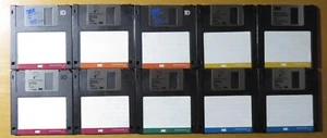 Lot of 10 retro 3,5" DSHD Diskettes, formatted and tested * Floppy disk * Lot 7 - Afbeelding 1 van 2