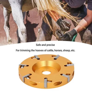 Livestock Hoof Trimming Disc Alloy Stainless Steel 7 Blades Electric Hoof Cutter - Picture 1 of 12