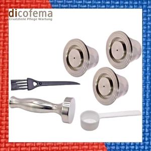 Mehrweg Kapseln für die Kaffeemaschine Nespresso aus Metall als Set - Bild 1 von 4