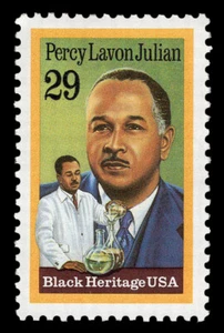 Scott #2567 1993, 29¢ Percy L. Julian, químico - Black Heritage, en estado bastante bueno-MNH OG  - Imagen 1 de 1