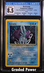 Pokémon Neo Revelation Unlimited Suicune CGC 8,5 HOLO (9207) 14/64 - Imagen 1 de 1