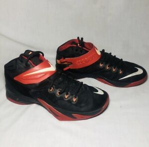 Size 11.5 - Nike LeBron Soldier VII/8 Black University Red