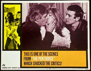 THE PENTHOUSE Orig Movie Lobby Card Poster Sexy Suzy Kendall Horror Thriller - Picture 1 of 2