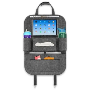 1x Protector Respaldo Coche Fieltro Protector Asiento Trasero Niños 60cm/23,6inch Organizar - Imagen 1 de 8