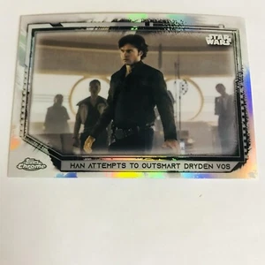 2021 Topps Star Wars Chrome Legacy Base Refractor #81 Han Attempts - Picture 1 of 2