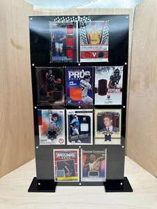 10 Card Sports Trading Card Magnetic Holder Heavy Duty Display Case With Stand - Picture 1 of 6