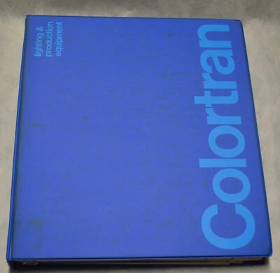 Carpeta de hojas sueltas de iluminación profesional clásica y vintage Colortran 1971 E- Foto 1 de 4