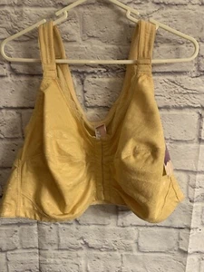 Comfort Choice Women's Plus Size Cotton Front-Close Wireless Bra 54B #184 - Picture 1 of 6