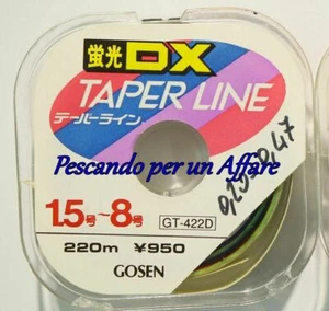 GOSEN FLUORESCENT DX TAPERED LINE filo conico da lancio multicolore - Imagen 1 de 2