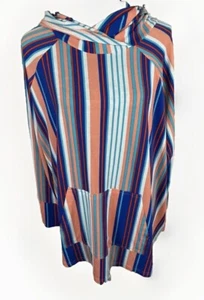 XS Lularoe Amber Lightweight Hoodie Striped Multicolor - Picture 1 of 3