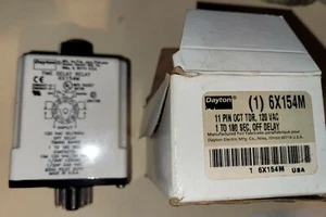 DAYTON 6X154M SOLID STATE TIME DELAY RELAY 11 pin .1-180 SEC. - Picture 1 of 1