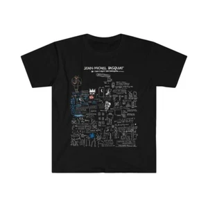T-Shirt Jean Michel Basquiat weltberühmte Studien bildende Kunst Unisex Softstyle - Bild 1 von 3