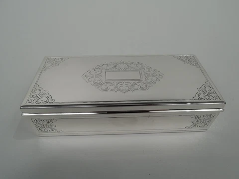 Tiffany Box 23093A Midcentury Modern Classical American Sterling Silver 1947/56 Cover