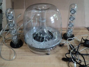 Vintage Harmon Kardon SoundSticks Computer USB Wireless Speaker System WORKS !! - Photo 1/4