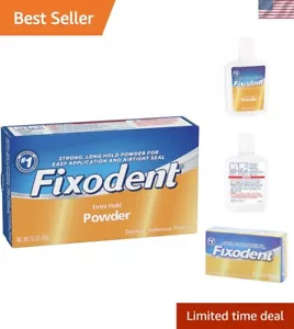 Dentist Recommended 1.6 Oz Extra Hold Denture Powder for Full & Partial Plates - Picture 1 of 6