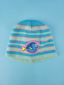 Disney Pixar Finding Dory Toddler Girls Beanie Hat Green Blue Pink VG - Picture 1 of 10