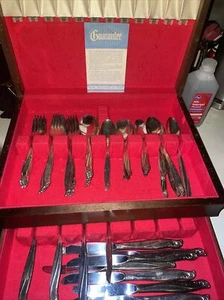 VTG WM Rogers Gaiety International Silverplate Set 1961  56 Pcs Original Rare - Picture 1 of 9