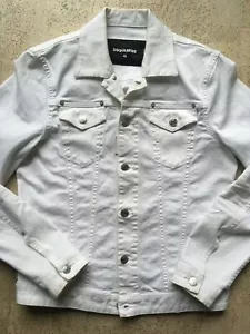 Nice Denim!_Dsquared2_White Denim Trucker_Spring 2017_Size 46_Small - Picture 1 of 9