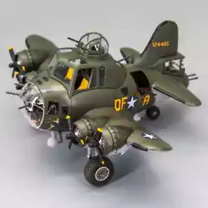 B-17 Bomber B-17F B-17G Plane 3D Model Printed model kit Cute Q Version - Picture 1 of 26