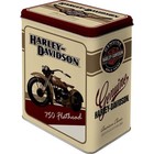Licensed Harley Davidson Box Vintage Motorcycle Flathead Tin Can Blechdose 001