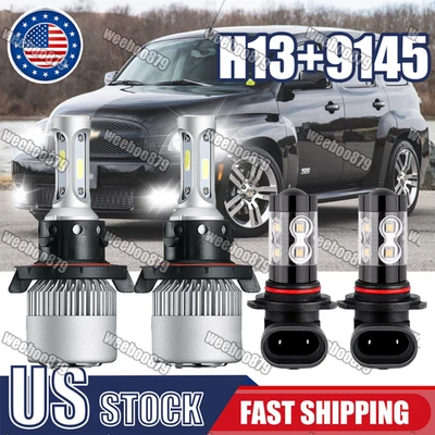 For Chevy HHR 2006 2007 2011 LED Headlight High Low Beam Fog Light Bulbs Combo - Image 1 of 4