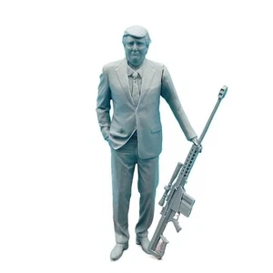 1/35 Die-cast Resin Figure Model Kit President Holds A Gun Unassembled Unpainted - Picture 1 of 12