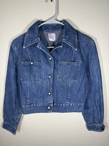 Women’s 50s Levi's Big E Sanfrodized Denim Family Jacket Diamond Pearl Snaps - Picture 1 of 17