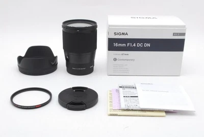 [UNUSED in Box] SIGMA 16mm F/1.4 DC DN Contemporary  Lens for Sony E Mount JAPAN - Image 1 of 4