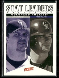 2000 Upper Deck Victory #275 Larry Walker / Todd Helton Colorado Rockies - Picture 1 of 2
