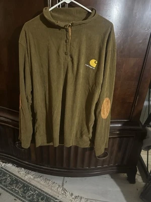 Camisa Carhartt Pana Manga Larga Extra Grande Marrón Con Coderas Foto 1 de 4