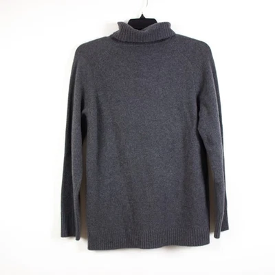 Vintage años 90 J. Suéter de lana de cordero cuello alto Crew para mujer talla L gris Foto 1 de 4
