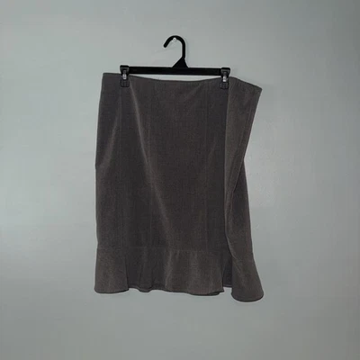 Falda Courtenay Beige Ajuste y Acampanada Mezcla Lino Talla 14 Gris Foto 1 de 3