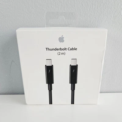 Apple Thunderbolt 2m Cable A1410 (MF639LL/A) • Genuine OEM • New Sealed - Image 1 of 3