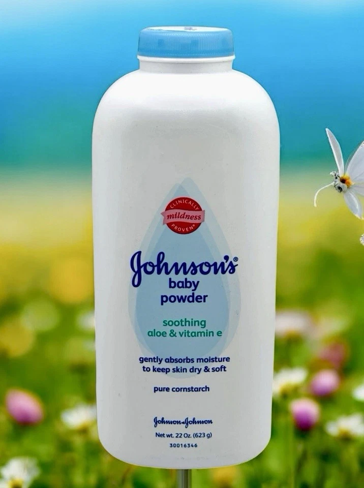 Johnson's Baby Pure Cornstarch Powder - Aloe Vera & Vitamin E - 22 Oz 15 Oz