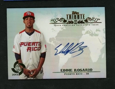 2013 Topps Tribute #WTA-ER Eddie Rosario World Baseball Classic Auto - Image 1 of 2