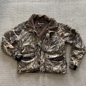 Rocky Pro Hunter Gear Duck Hunting Jacket Size Medium Thinsulate Max4 Camo - Picture 1 of 11