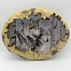 Bradford Exchange Wolf Plaque Plate Soul Of The Wild Spirits Of The Forest Read - Picture 1 of 6