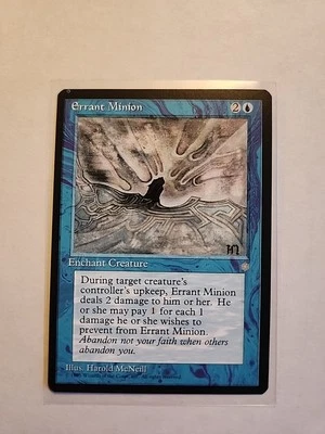 Errant Minion - Ice Age - MTG Magic - Error Card - Miscut, Spot  - Image 1 of 3