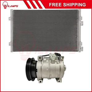 AC Condenser & AC Compressor Cooling Kit For 2001-2010 Chrysler PT Cruiser 2.4L - Picture 1 of 8